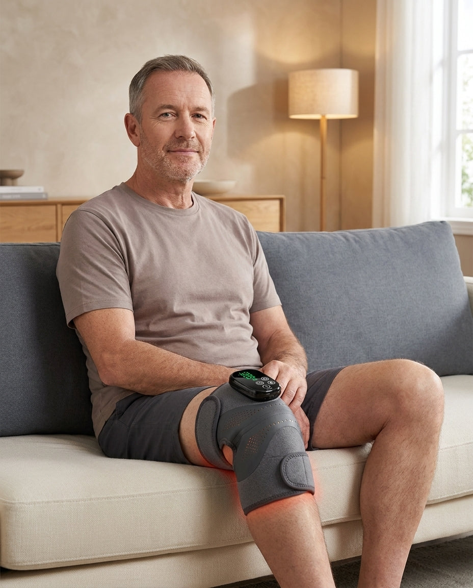 Recovery Pad PRO — Heat + Vibration + Red Light Therapy (660nm + 850nm) for Knee, Elbow, Shoulder & Joint Pain