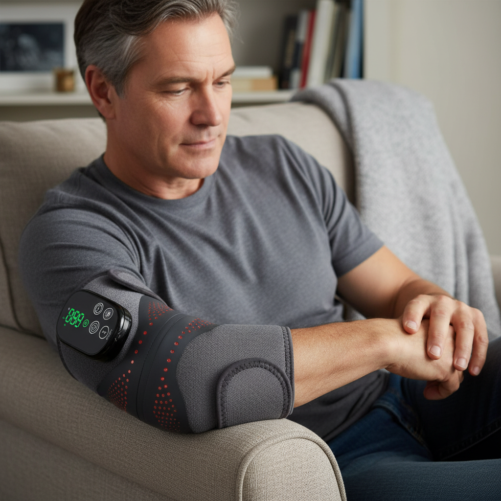 Recovery Pad PRO — Heat + Vibration + Red Light Therapy (660nm + 850nm) for Knee, Elbow, Shoulder & Joint Pain